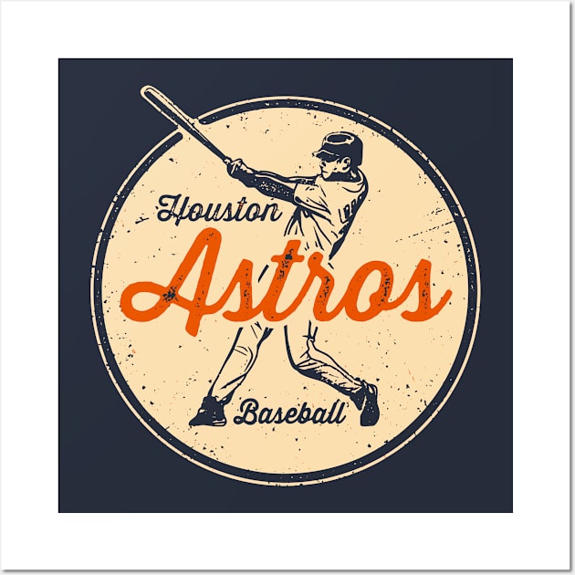 Vintage Astros Wall Art by Throwzack